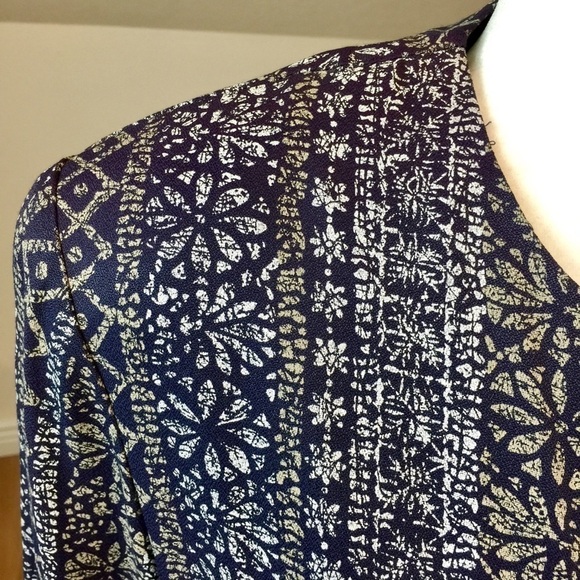 Vintage 80’s Long Sleeve Blouse Size L - Picture 4 of 8